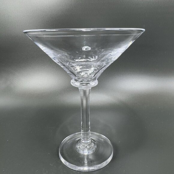 Simon Pearce Cavendish Clear Optic Hand Blown Glass Martini Glasses Cups Set 2 - Picture 9 of 16